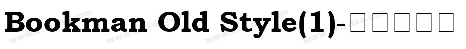 Bookman Old Style(1)字体转换